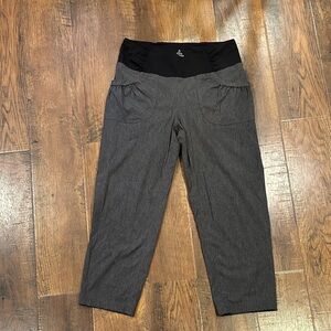 Womens Prana quick dry maternity Gray Pants